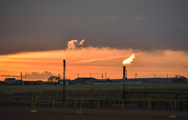 Gas flaring on public lands.