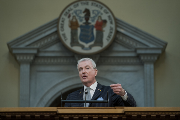 New Jersey Gov. Phil Murphy delivers his budget address.