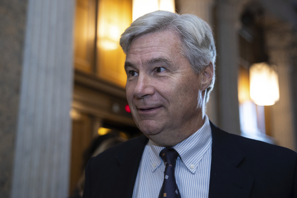 Sen. Sheldon Whitehouse (D-R.I.) arrives for a vote at the U.S. Capitol Sept. 6, 2023.