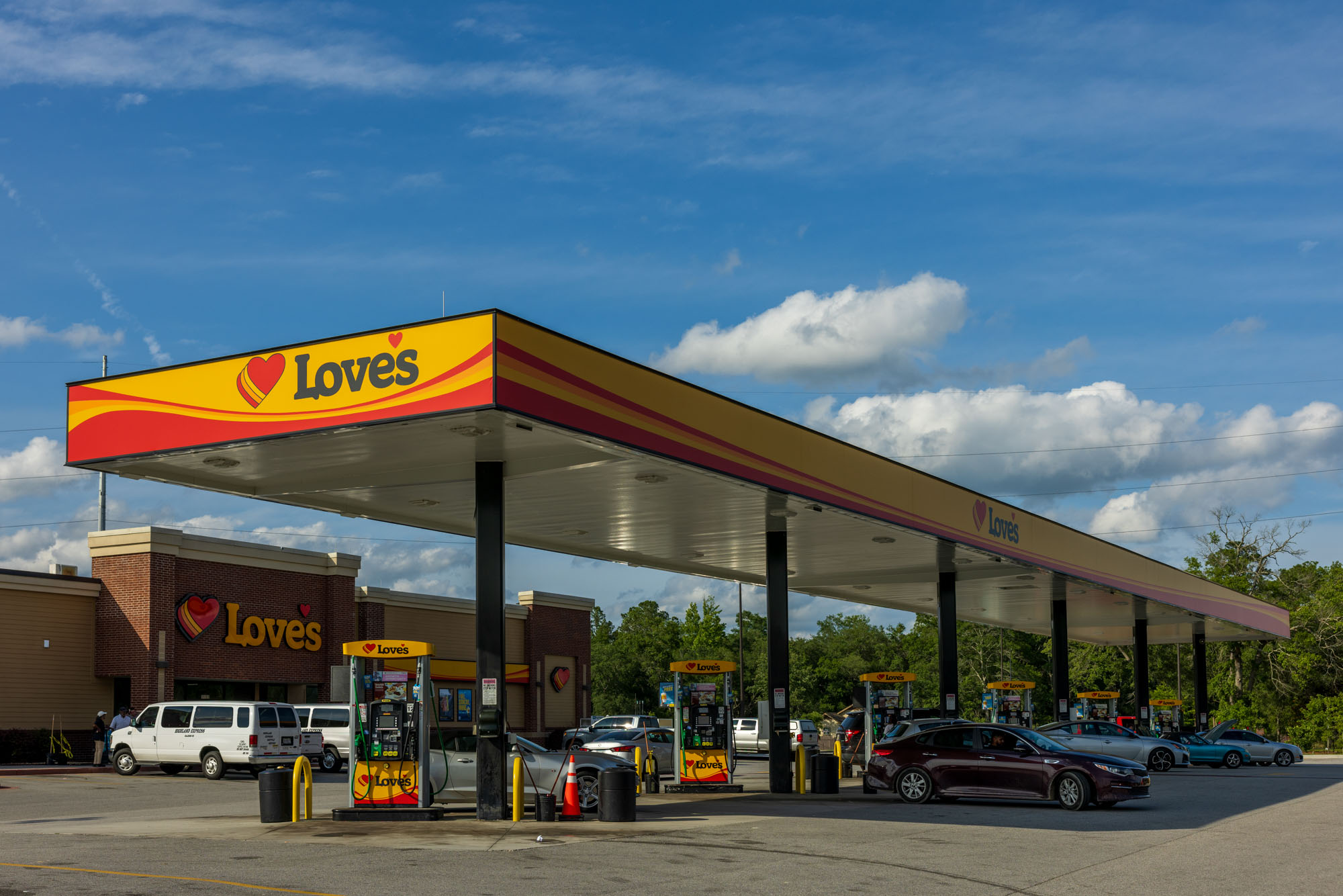 A Love's gas station is pictured.